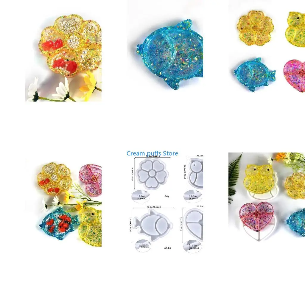 50LE DIY Storage Box Resin Mold Jewelry Storage Case Mold Silicone Casting Mold