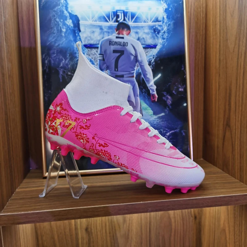 أحذية كرة القدم للرجال في الهواء الطلق أحذية كرة القدم المهنية TF/FG أحذية ملعب كرة القدم مريحة عدم الانزلاق التدريب أحذية رياضية 32-45