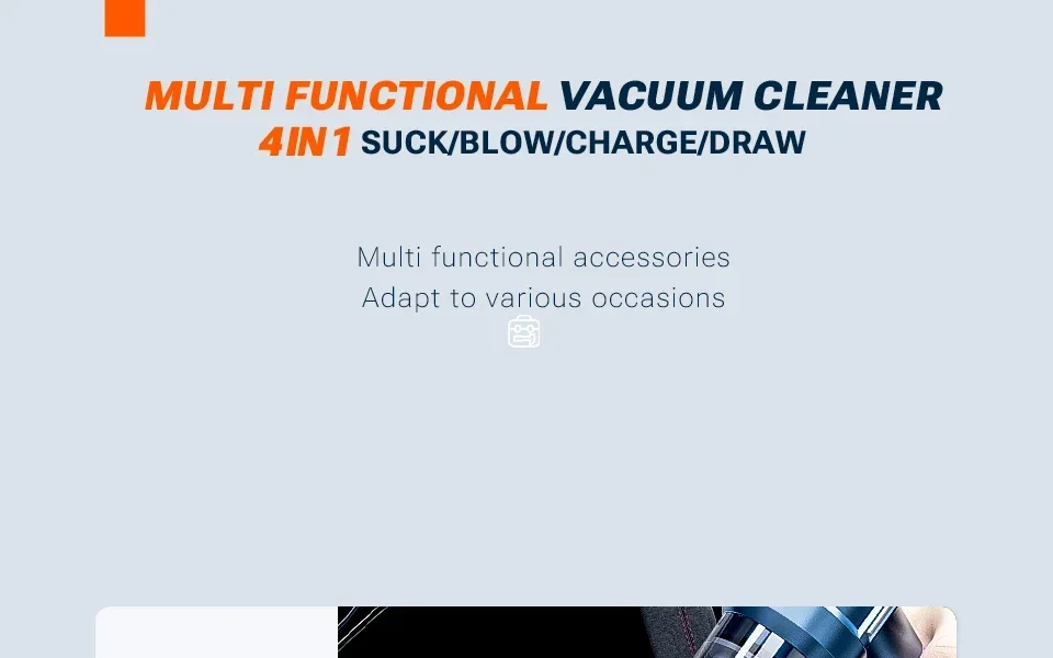 SZUK Car Vacuum Cleaner Wireless Cleaner Handheld Mini Vacuum Cleaner Cordless Strong Suction Cleaning Machine Robot Vacuum