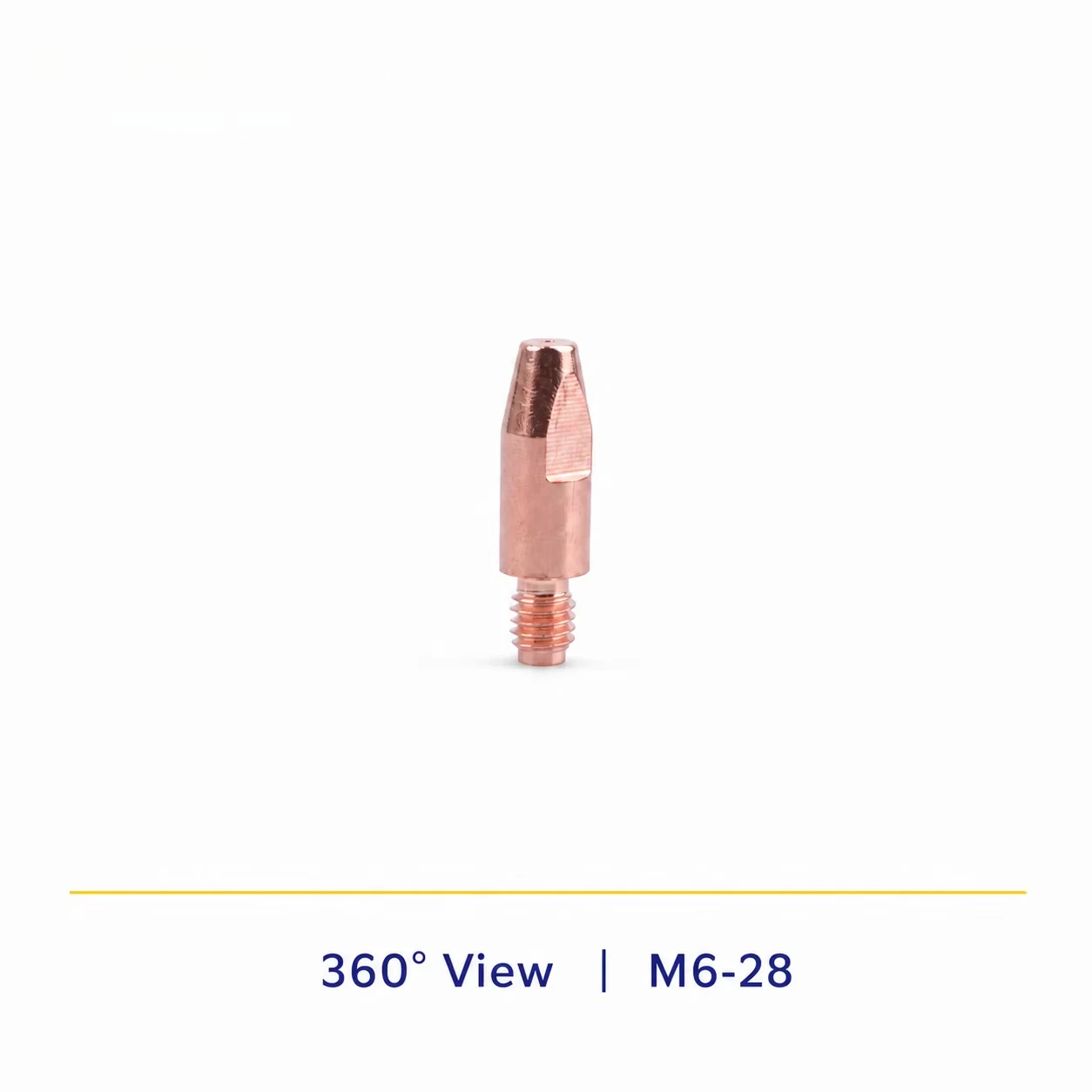 20PCS M6-28 Pure Copper MIG Contact Tip High Conductivity Welding Torch Nozzle Welding Consumable Parts