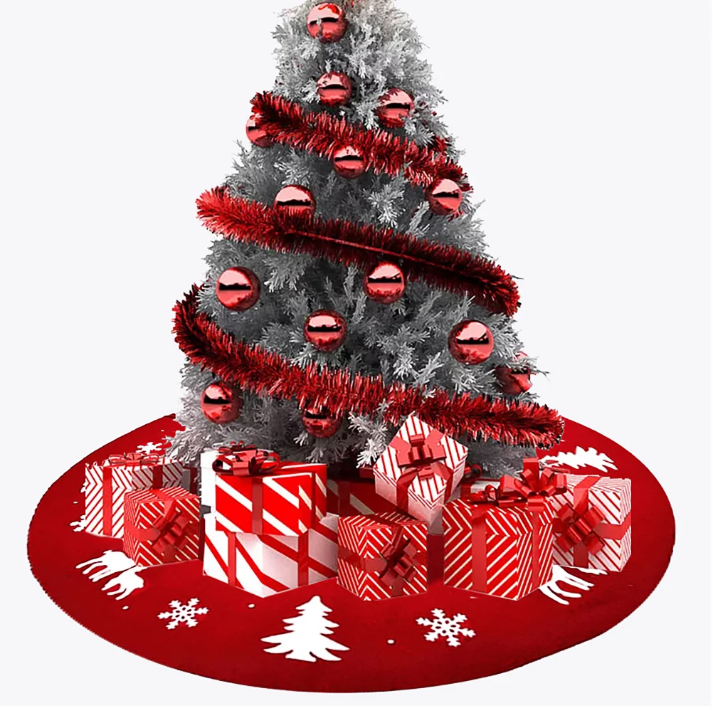 Árvore de natal saia rústica capa inferior saias grandes acessório pano tapete decoração avental de natal decorar