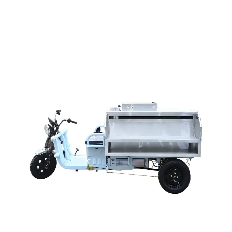 

Desktop smokeless barbecue truck, commercial fume purifier integrated locomotive
