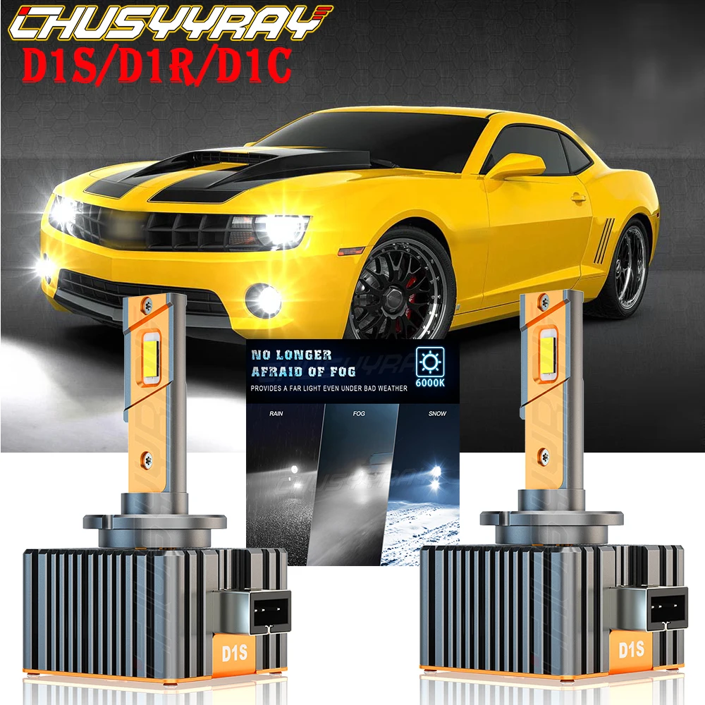 CHUSYYRAY Car lights Compatible For Chevy Camaro 2010-2013 D1S/D1R/D1C HID Xenon Headlight Low beam Bulbs Car accsesories luzes