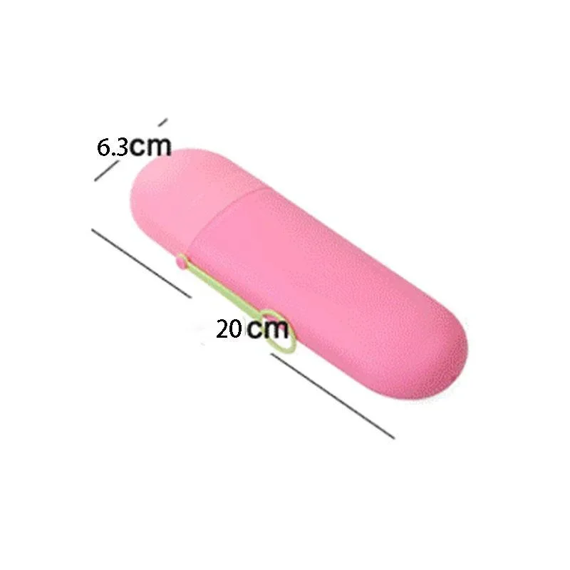 1/3/5pcs Portable Travel Toothpaste Toothbrush Holder Hat Box Household Storager Bathroom Accessories(Random Color)