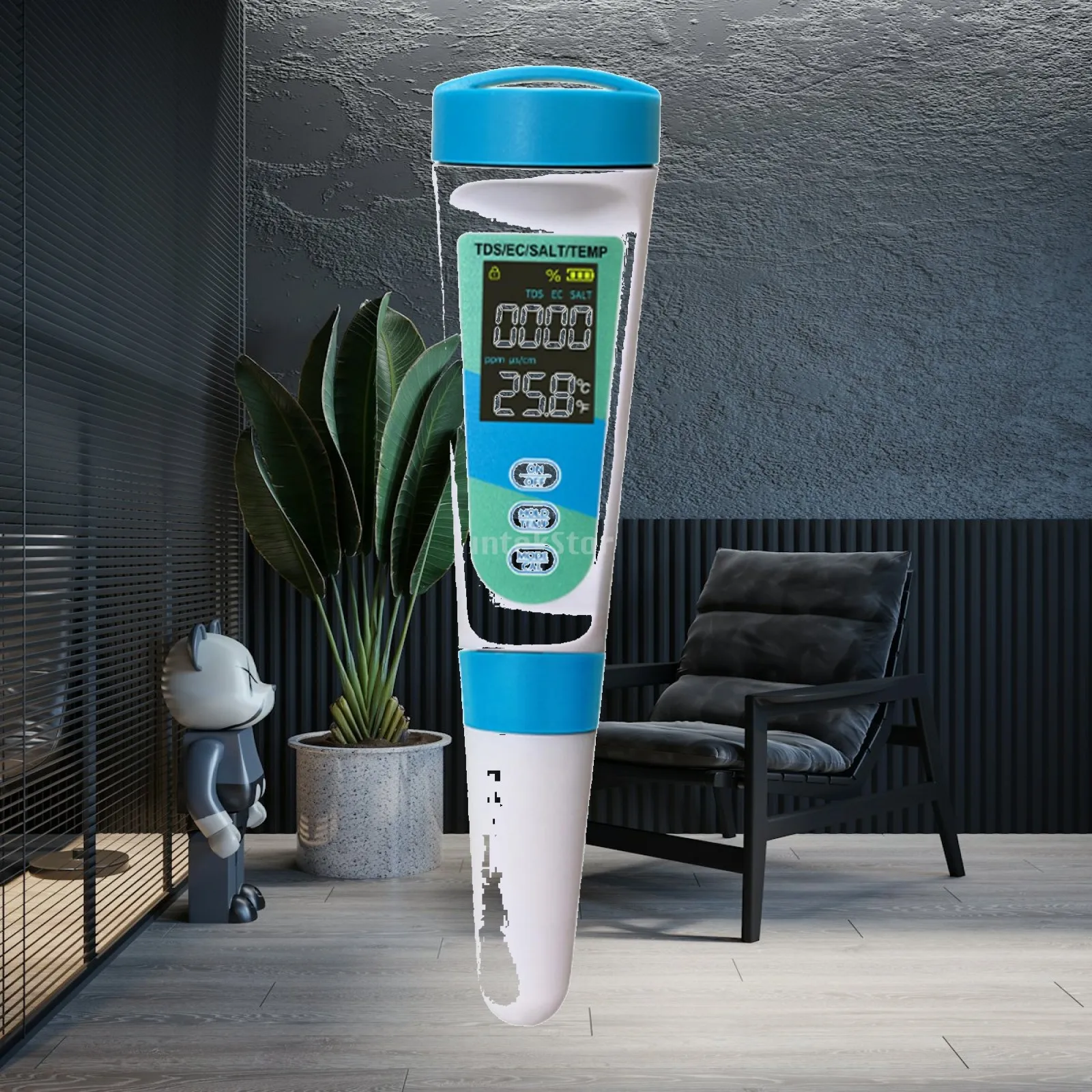Ec Meter Digital - Medidor de Temperatura, Salinidad, TDS y