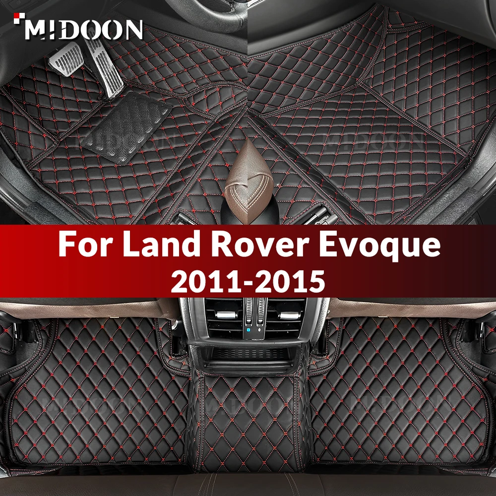 

MIDOON Car floor mats For Land Rover Evoque(TWO DOOR) 2011-2015 Custom auto foot Pads carpet cover Interior Accessories