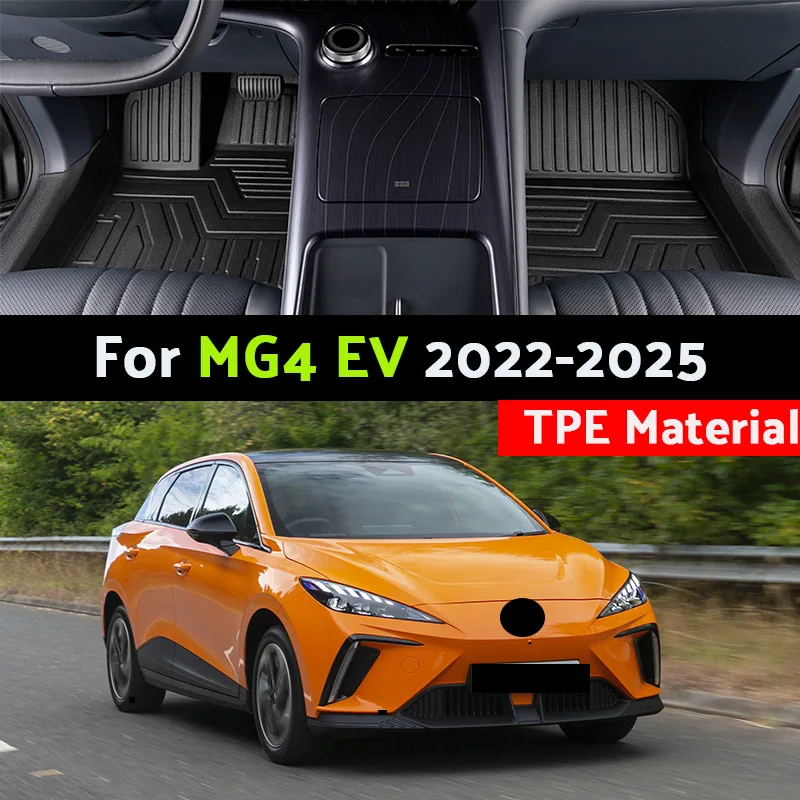 

TPE Material Car Floor Mat for MG4 EV EH32 For MG 4 MuLan 2022 2023 2024 2025 Luxury Waterproof Mud Carpet Foot Mud Pad Cover