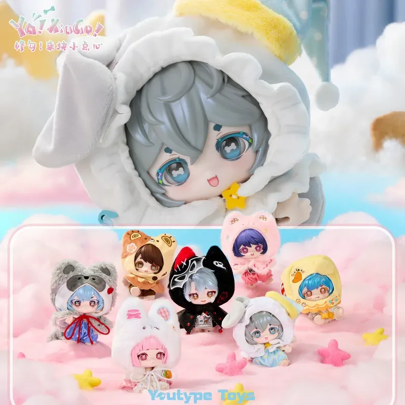 

Коллекционная фигурка Spot Xiugou Have A Snack Series: позируемая кукла BJD в слепой коробке, милая, с макияжем глаз, для декора рабочего стола, коробка-сюрприз