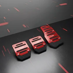 1 Set of 3pcs Automotive Accelerator Pedal Aluminum Alloy Anti Slip Automotive Pedal Or Brake Pedal Manual Accelerator Pedal
