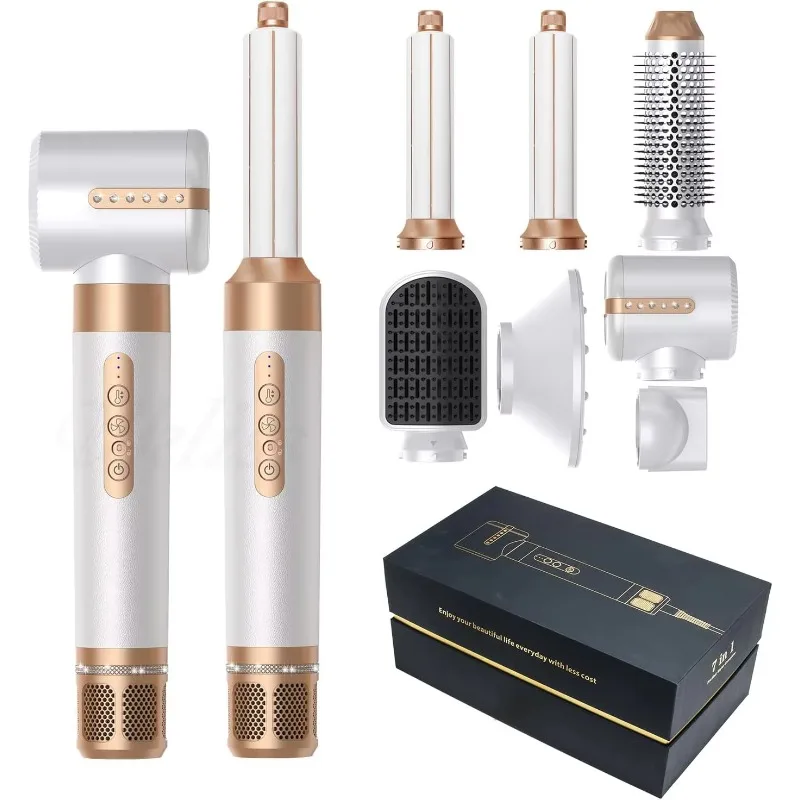 Professional High Speed Hair Dryer Brush 110,000 RPM Blow Dryer Brush Detachable Design Styling Tools Curling Wrap Iron