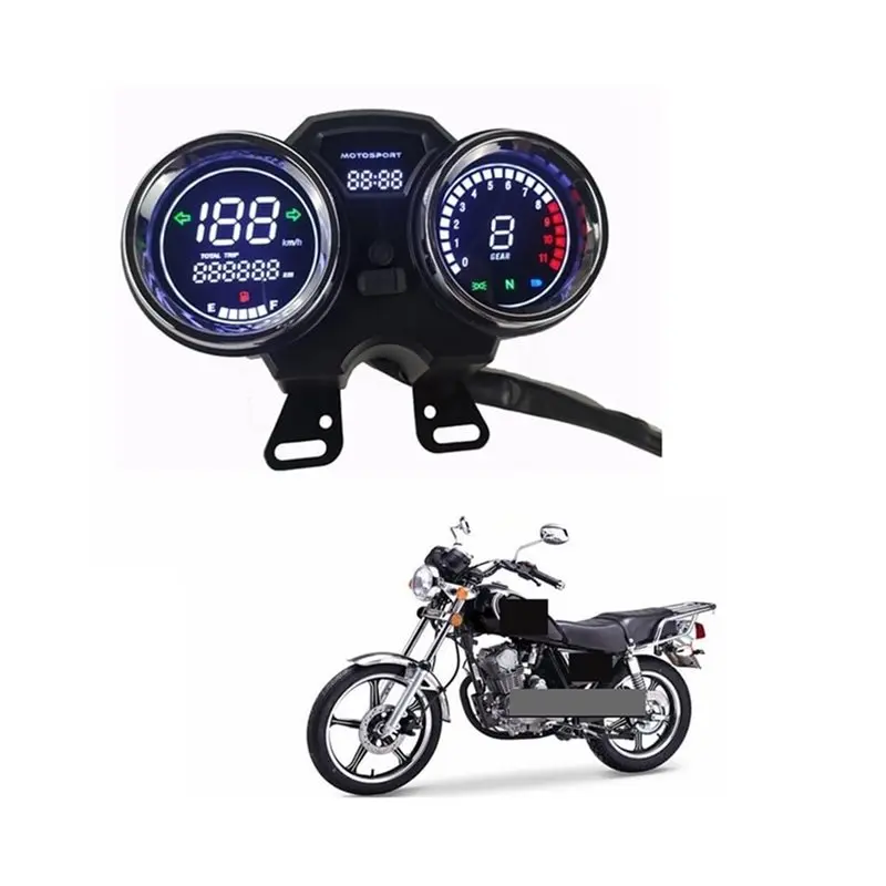 Efficientt-Dashboard RPM LED Digital Speedometer For Motorcycle 1-6 Gear For GN125 For GN150 125Cc 150Cc