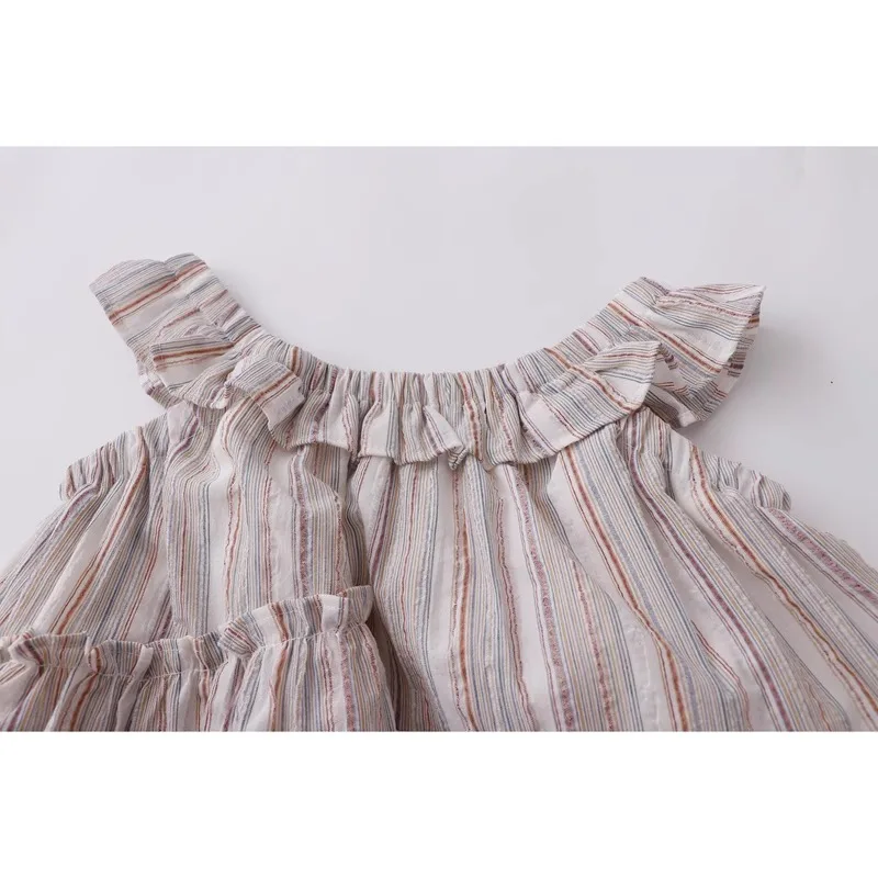 Casual Women Shirts Slash Neck Off Shoulder Pleated Solid Blouses Striped Sleeveless Simple Shirt Summer Female Clothes Tops