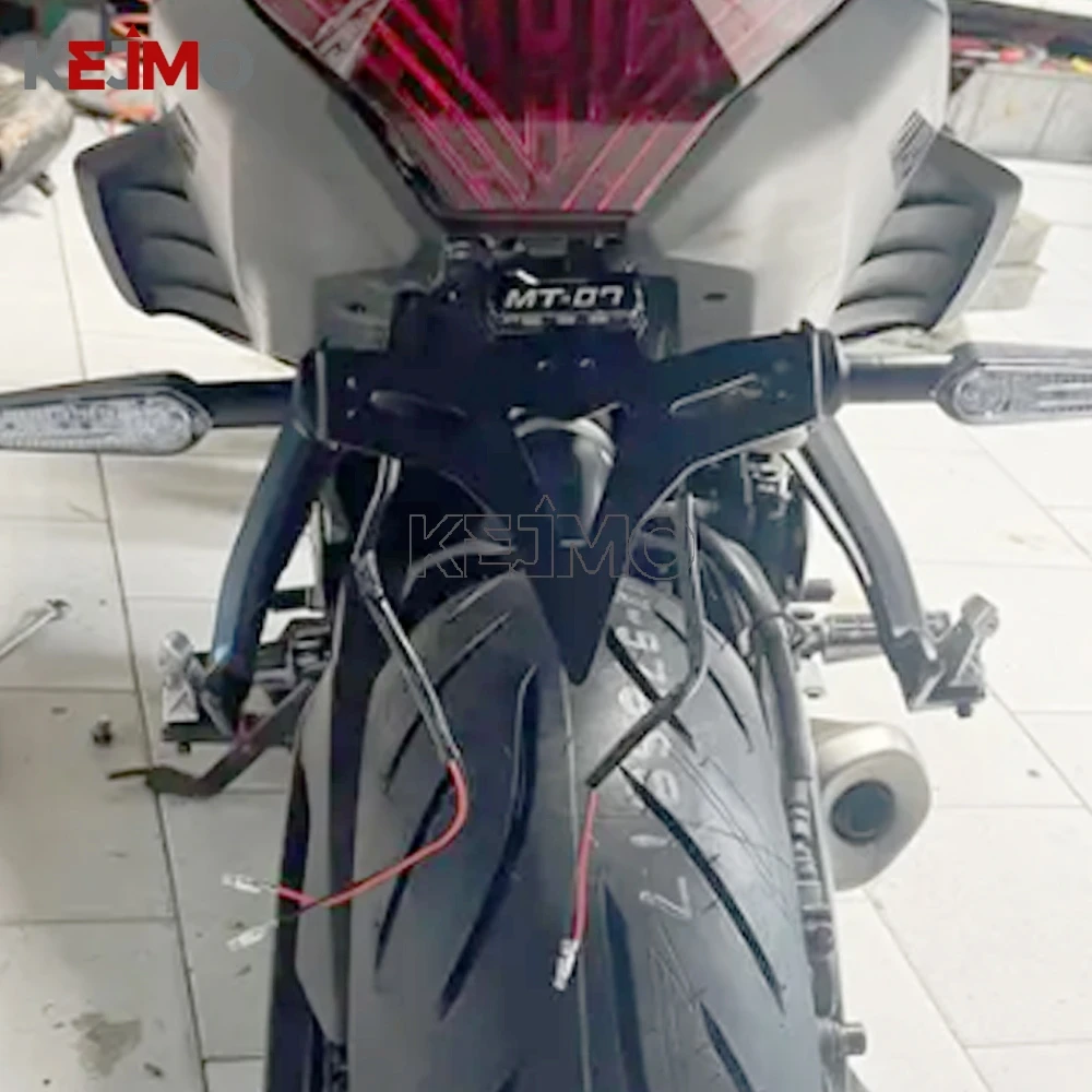 

For Yamaha MT-07 MT 07 FZ-07 YZF-R7 YZF R7 License Plate Holder Fender Eliminator Registration Bracket MT07 mt07 2013 2014 2025