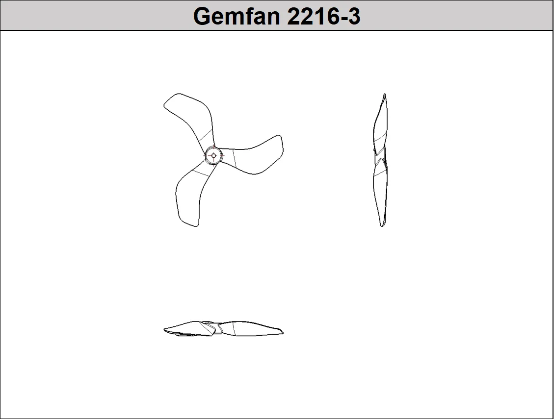 16PCS /8Pairs Gemfan 2216 3-Blade FPV Propeller 1.5mm For DJI O3/O4 Air Unit RC FPV 90mm 110mm Quadcopter Drone M1104 Motor gallery 4