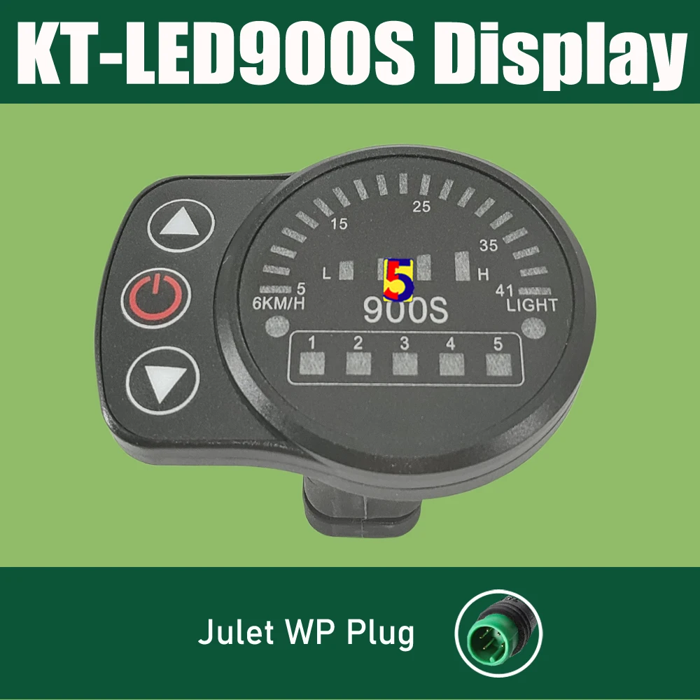 Ebike KT LCD9 Display+Julet 5P WP/SM plug /KT LCD3 LCD4 LCD5 LCD8S