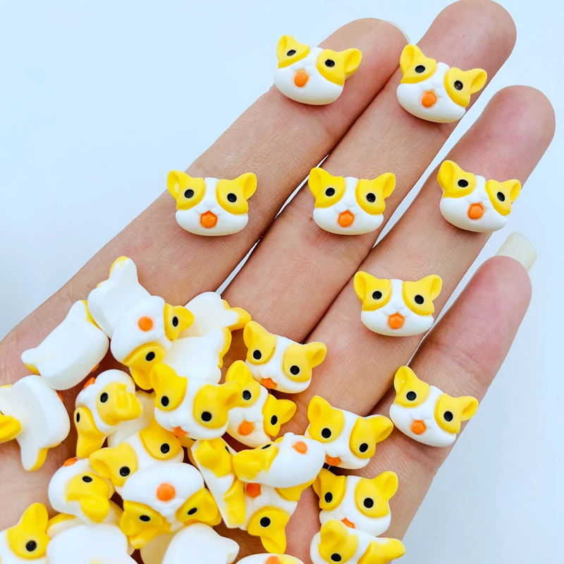 

20 Pcs New Cute Mini Kawaii Cartoon Puppy Flat Back Resin Cabochons Scrapbook Diy Wedding Hairpin Accessories Craft J98