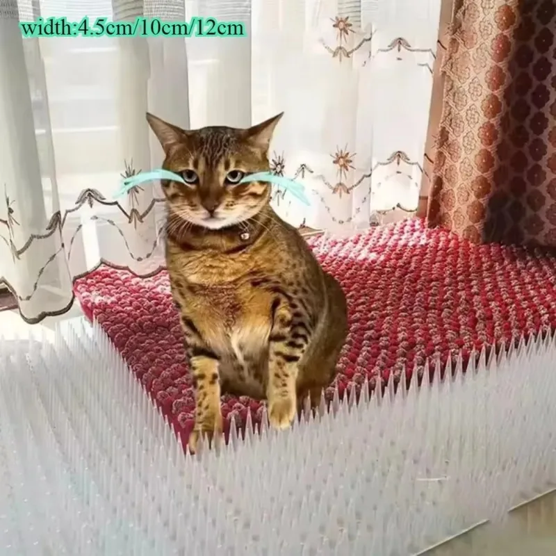 2 pçs plástico repelente de pássaros picos cerca parede gato pombo picos anti-pássaro pombo ao ar livre esquilo jardim cercas repelente animal