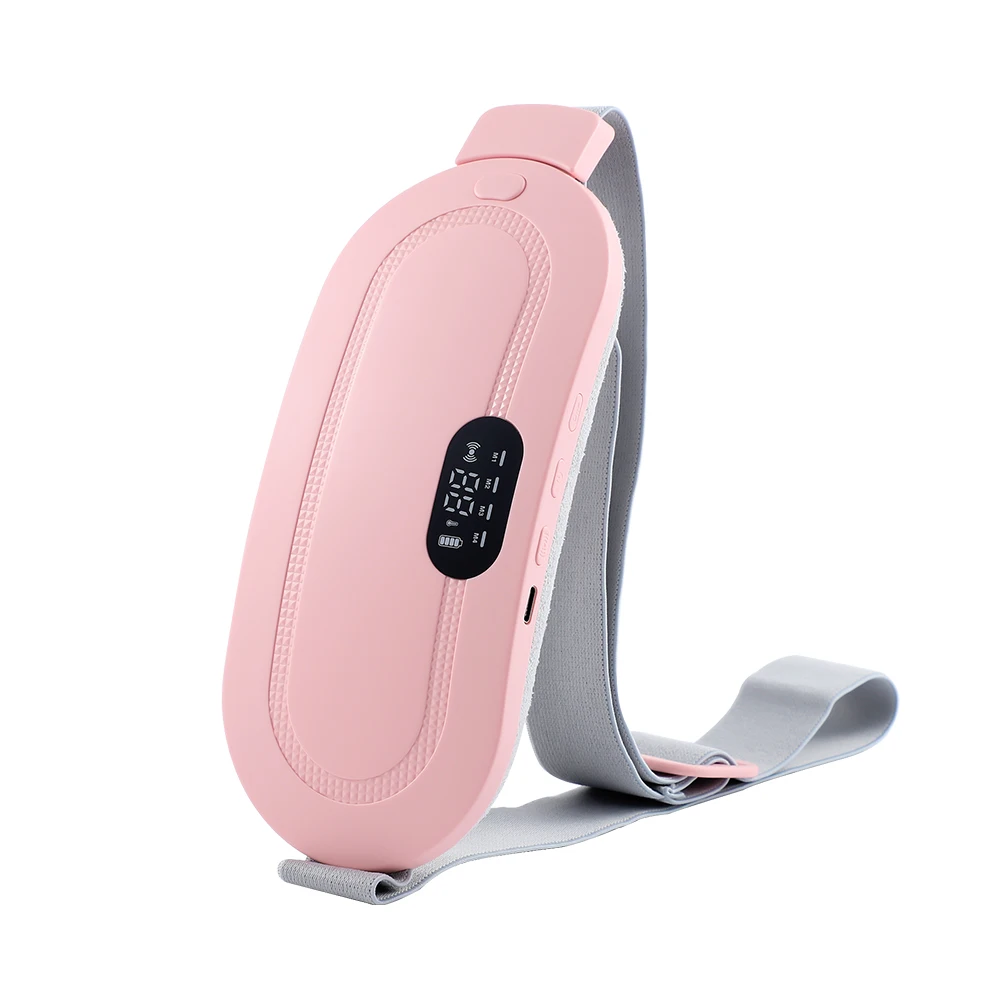 

Electric Menstrual Massager Heating Vibration Period Abdominal Massage Belt Pad for Female Waist Lumbar Warmer Relaxation Device