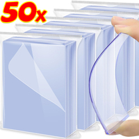 1/50x Card Sleeve for Gaming Trading Baseball Card Protectors Clear Kpop Idol Photocard Sleeve Photo Plastic Collect Holder Bags
