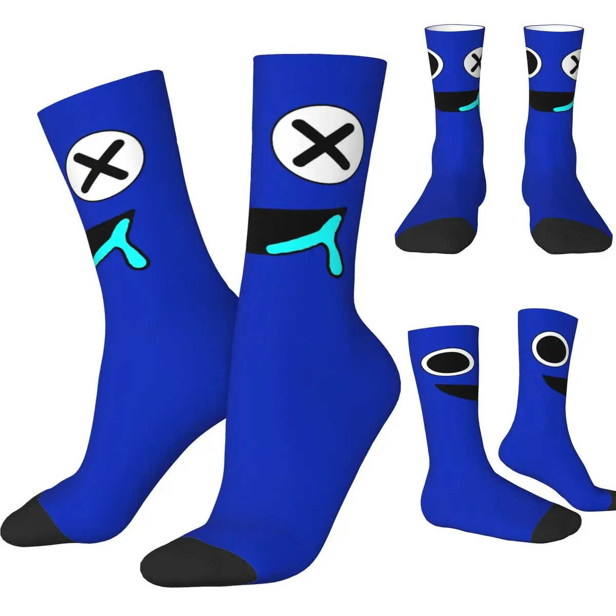 

Fashion Male Men Socks Hip Hop BLUE FACE Rainbow Monster Sock Video Game Skateboard Women's Socks Spring Summer Autumn Winter
