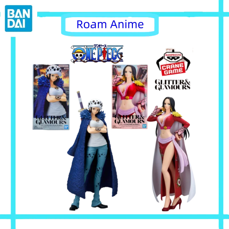 

Original Bandai Anime Model ONE PIECE GLITTER & GLAMOURS LAW-CHANGE Ver and HANCOCK Action Figures Toys Gift for Kids Spot Goods