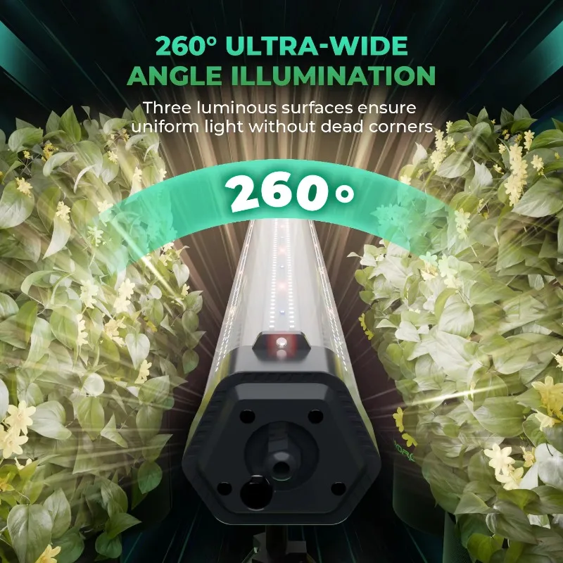 Under Canopy 100W Full Spectrum 3 Installation Methods Double Sided IP65 Waterproof LED Grow Light ADlite-100