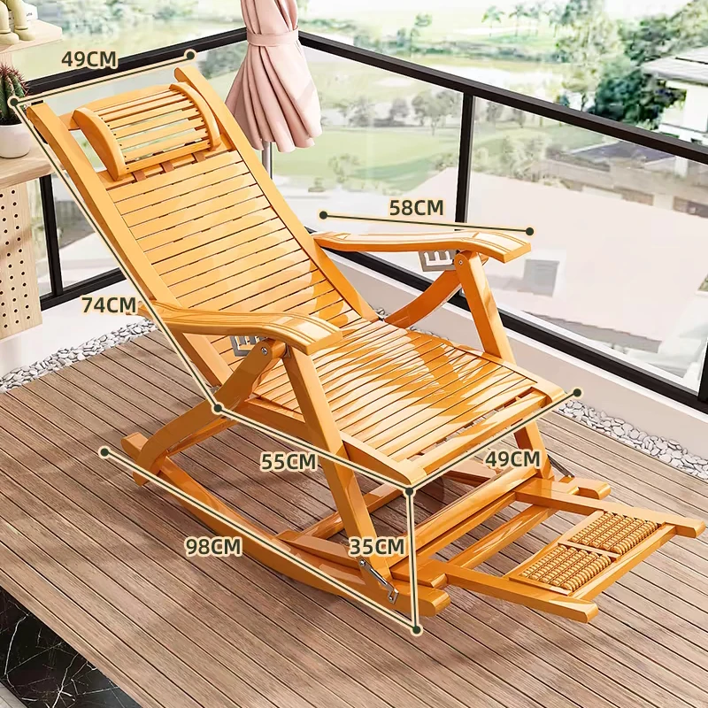 Popular Wooden Rocking Chairs Balcony Furniture Leisure Chairpromote sales