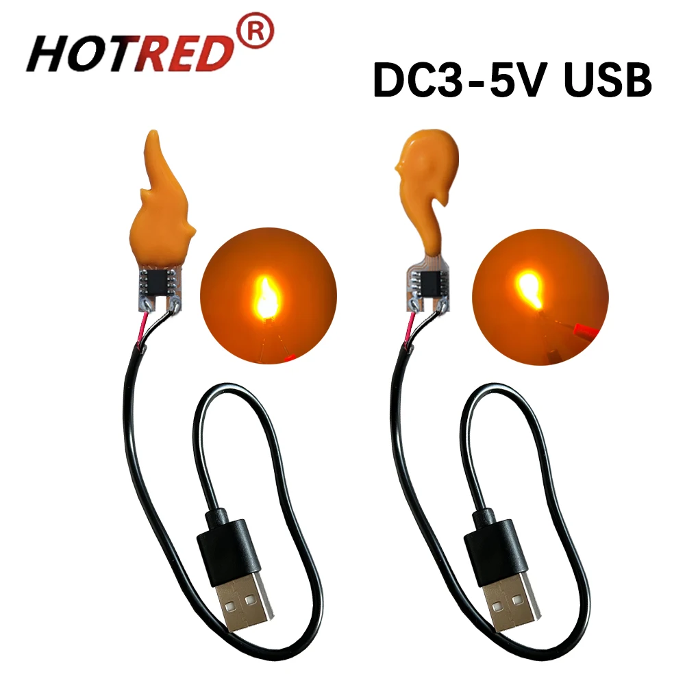 LED فلاش ضوء شمعة مع واجهة USB تيار مستمر 5 فولت 2200 كيلو اديسون لهب خيوط حفلة عيد ميلاد ديكور ضوء لمبة الملحقات DIY بها بنفسك