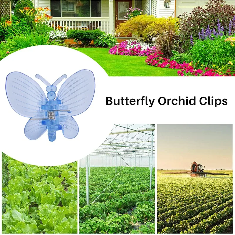 Orchid Clips 30Pcs Butterfly Plant Clips Orchid Support Clips Vine Clips Plant Clips For Support Flower Orchid Vine