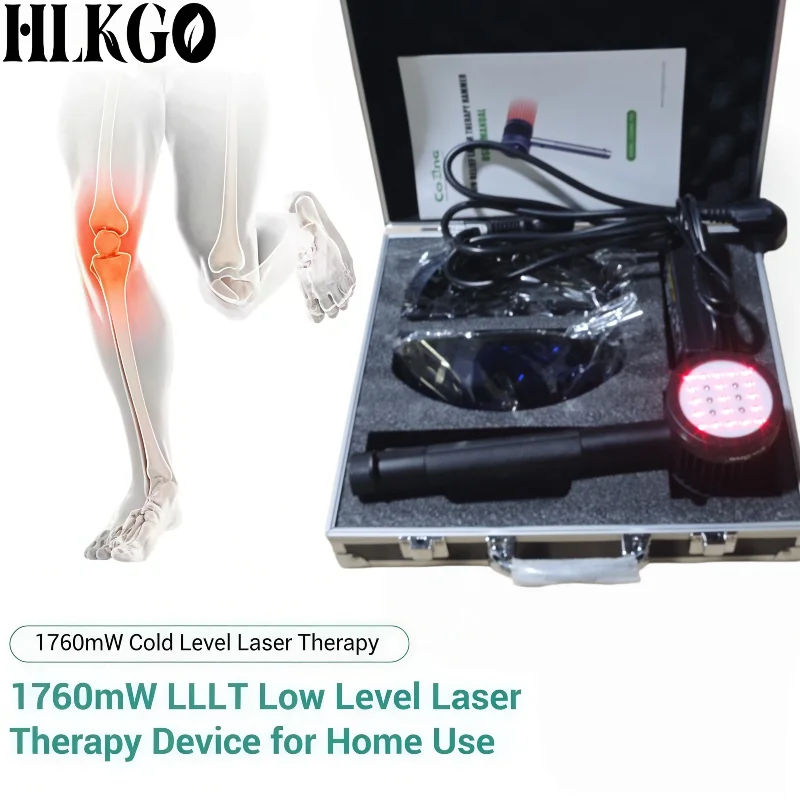 Clinical Grade Class 4 Cold Laser Device 650nm 808nm Red NIR Light for Home Pain Management Professional Physiotherapy