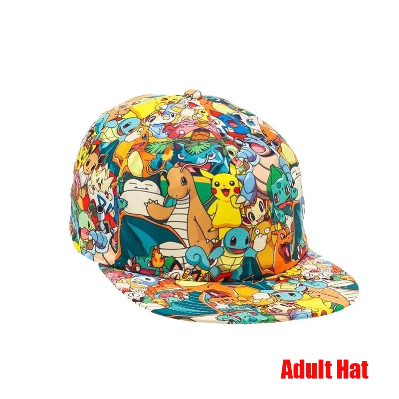 Anime Figuur Pokemon Baseball Cap Pikachu Hoed Verstelbare Pokemon Cosplay Hip Hop Cartoon Volwassen Hoeden Jongen Meisje Kinderen Verjaardagscadeautjes