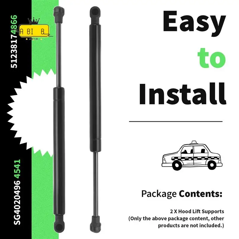 

Подъемник переднего капота ABIB-2 шт. для BMW E39 5 серии 1996-2003 51238174866 4541 SG4020496