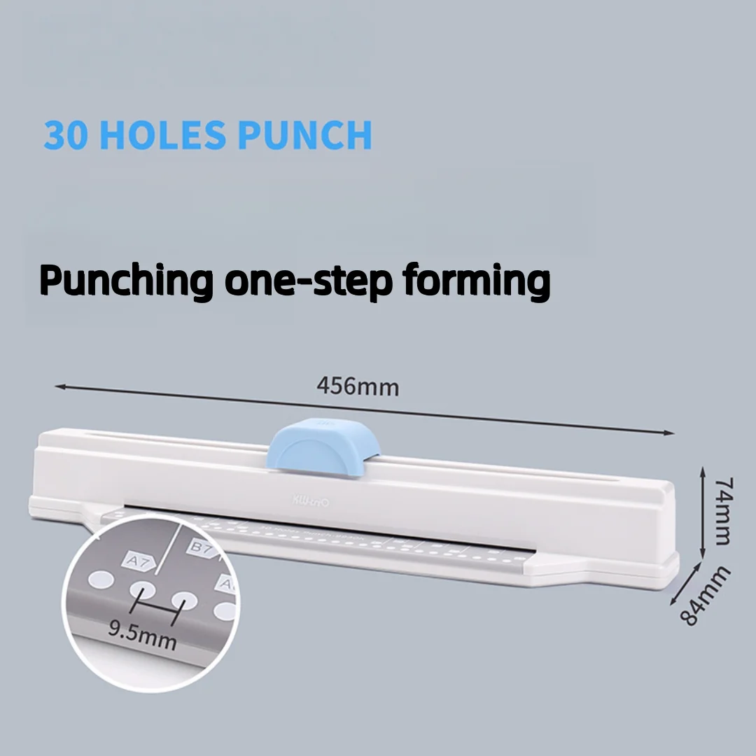 9930K Punching Machine 30 Hole Document Collar Punching Machine Manual DIY A4 Punching Machine Office Supplies
