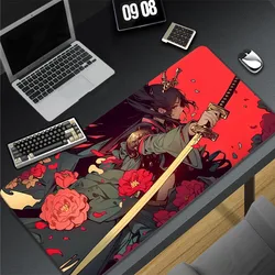 Japanese Style Mouse Pad Office Large Mousepad Gamer Speed Desk Mat Gaming Accessories Keyboard Pads Lock Edge Mouse Mat 900x400