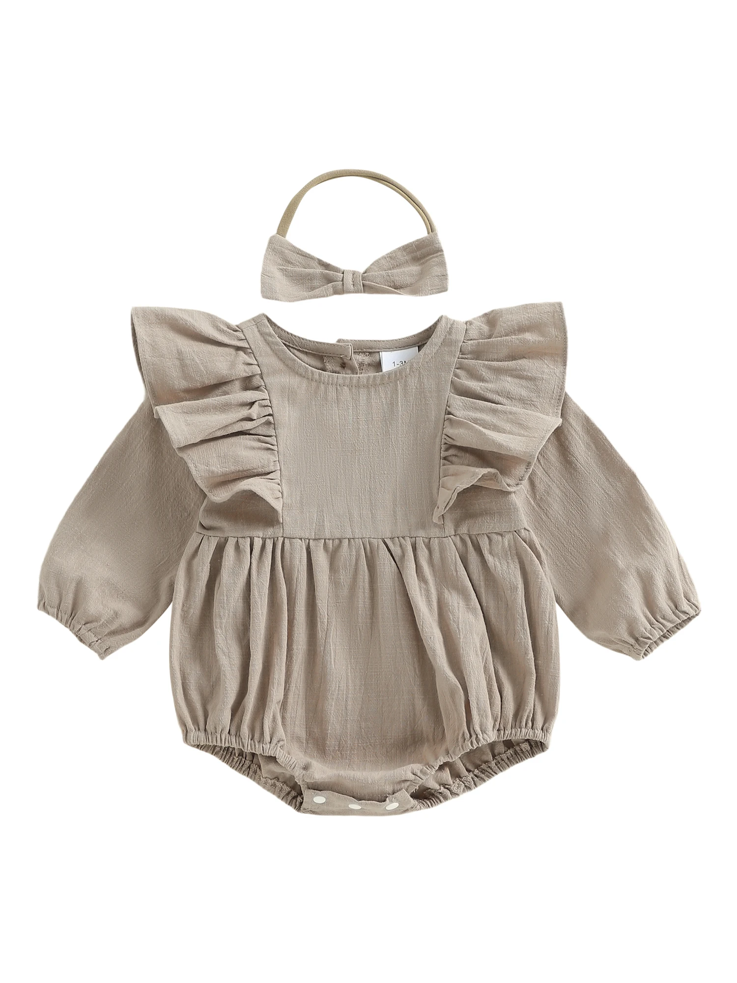 

Adorable Toddler Floral Print Sleeveless Romper with Bow Headband Set for Summer Outfits and Photoshoots