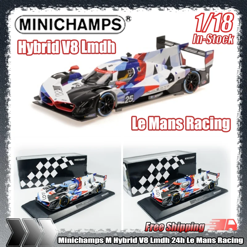 

Новые миниchamps 1:18 M Hybrid V8 Lmdh 24h Le Mans Racing Модель автомобиля из сплава Моделирование из сплава Миниатюрная литая модель автомобиля Пользовательская игрушка