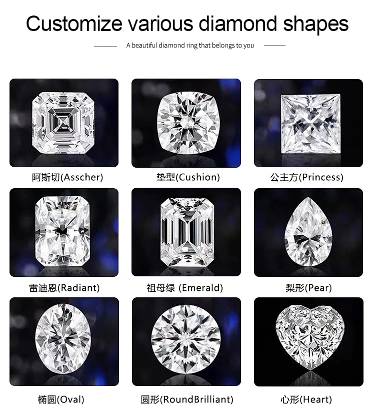 6A Grade 4 Leaf Clover Cut D Color Moissanite With GRA Certificate Moissanita 100% Pass Diamond Tester Moissanite Stone Loose view 6