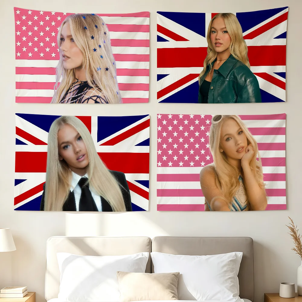 Singer F-Freya S-Skye Flag Wall Decorations Home Decor Suitable For Living Rooms Bedrooms Dormitories Parties And Holidays