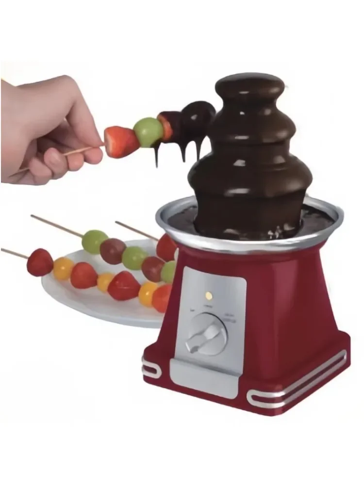3 레이어 초콜릿 분수 기계 1PC 자동 용해 타워 폭포 냄비 용해 기계 분해 베이킹 기계