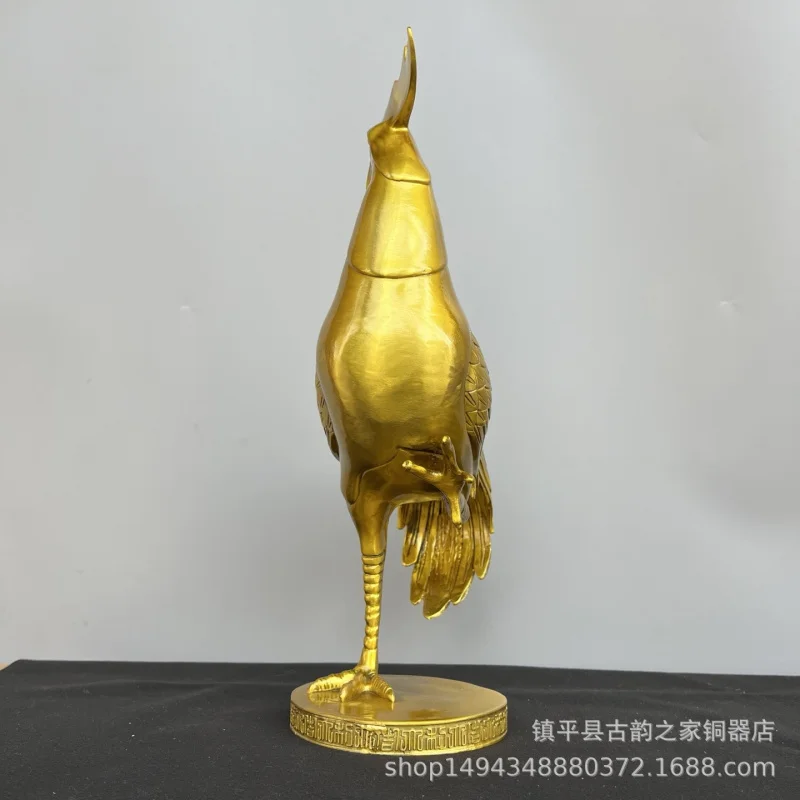 

Латунный орнамент, деньги Юаньбао, зодиак, золотой петух, украшение для дома, гостиной, спальни, компании, ремесло, орнамент