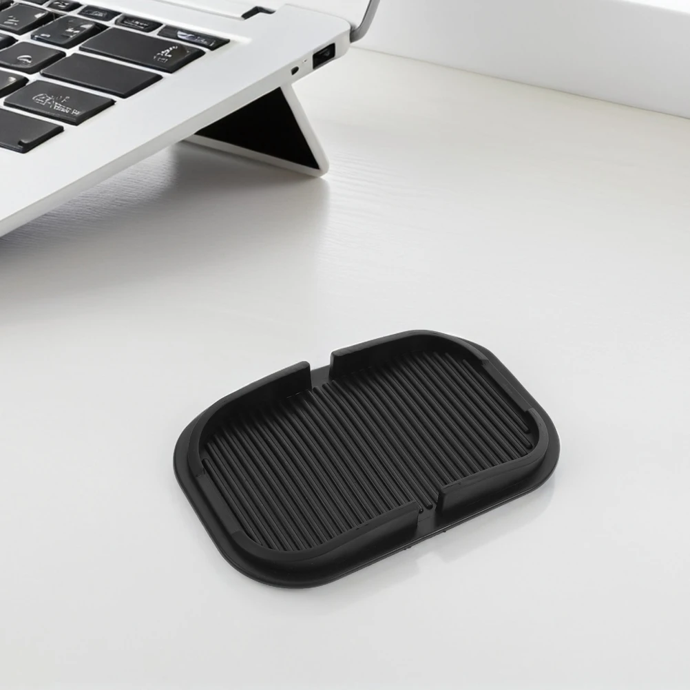 

2pcs Car Dashboard Anti-Slip Mat Silicone Non Slip Organizer For Phone Sunglasses Keys Universal Fit Navigation Holder Durable