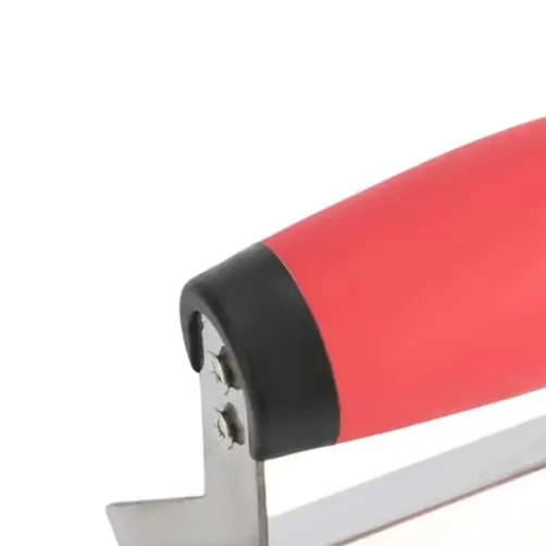 Stainless Steel Corner Trowel Set Black Soft Grip Handle For Plastering Drywall Finishing 90 Degree Angle Tool Home Garden