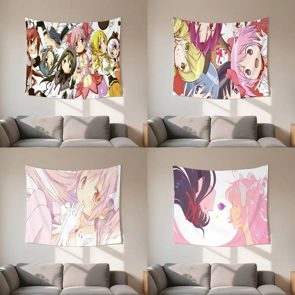 Puella Magi Madoka N-Magica Tapestry Customizable Tapestries Of Various Styles,wall Hangings Celebrity Printing,wall Hangings