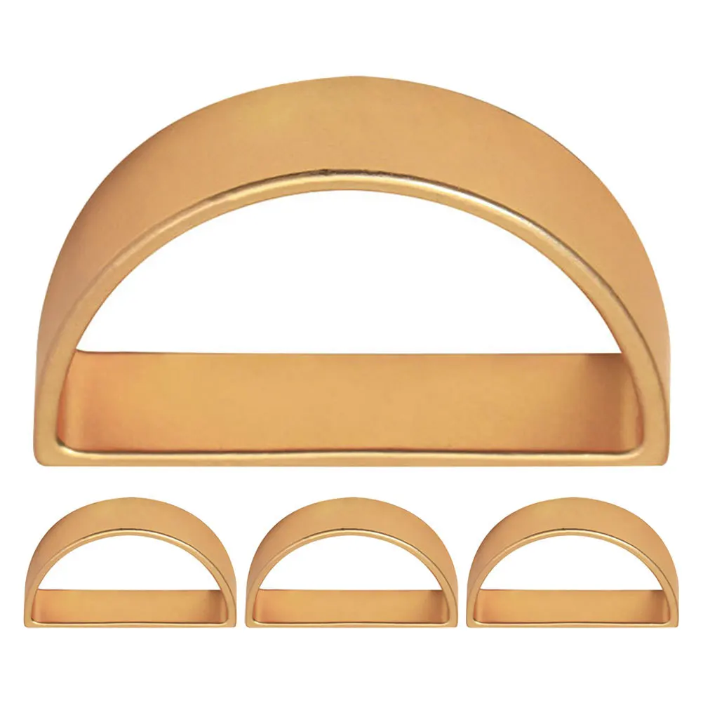 

4pcs Napkin Rings Metal D-Shaped Dining Table Decor Serviette Clasp For Party Wedding Holiday Dinner Table Napkin Holder