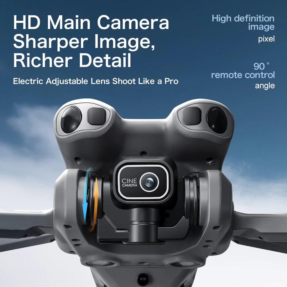 โดรน 2026 GT50 Pro พร้อมรีโมทคอนโทรลหน้าจอ กล้อง 8K โดรนแบบไร้แปรงพัดลม พับได้ ควอดคอปเตอร์ ของเล่นบังคับวิทยุ ของขวัญสำหรับเด็กผู้ชาย