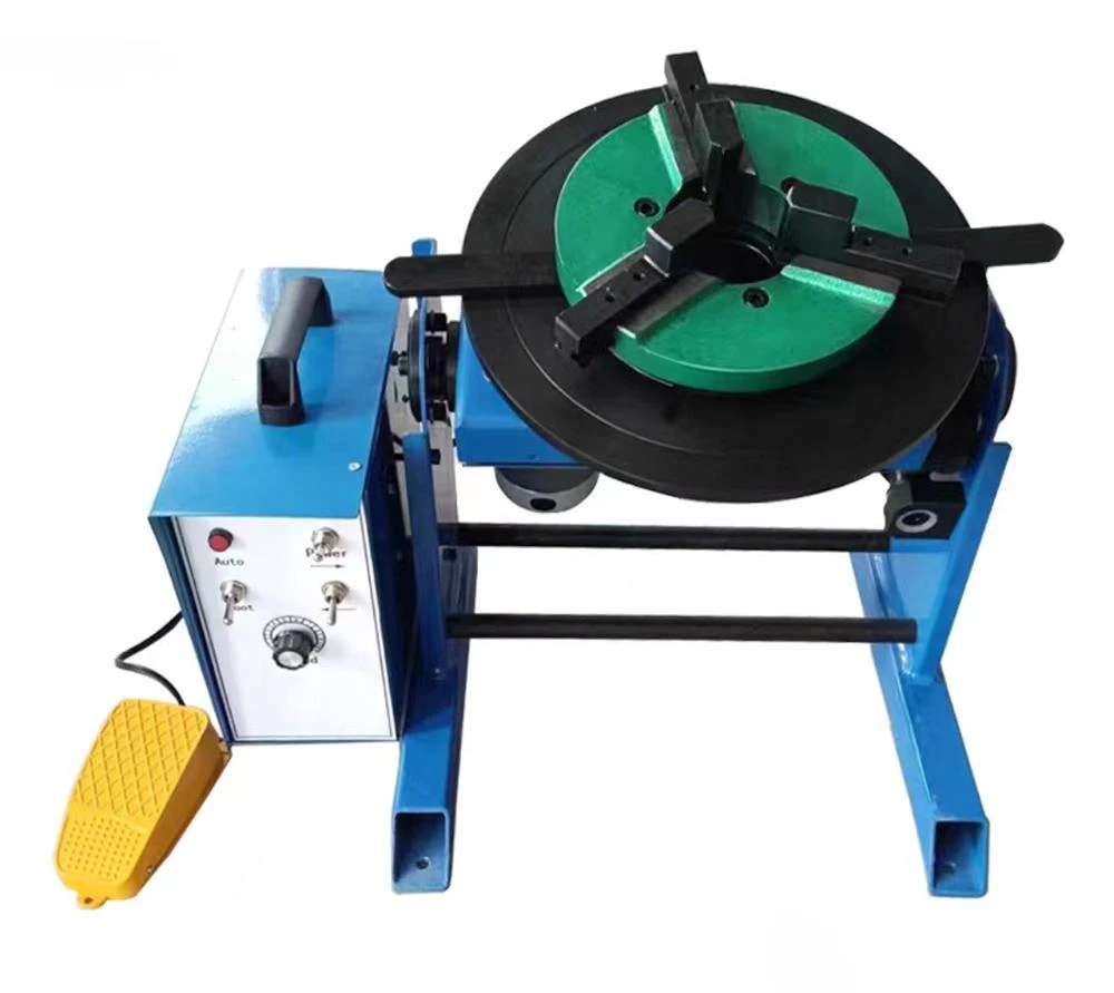 for 220V 30KG Welding Positioner With 200MM Mini Chuck With Foot Switch Welding Turntable