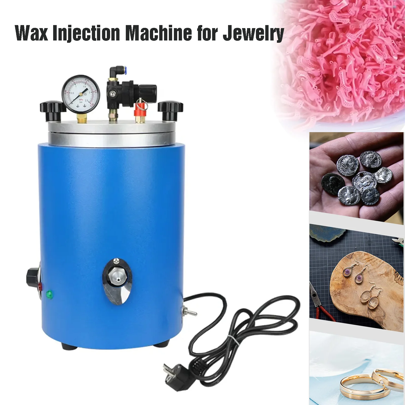 

Wax Injection Machine for Jewelry-Cylinder Wax Injection Machine for Complex Jewellery Beading Kit Making Tools and Equipment
