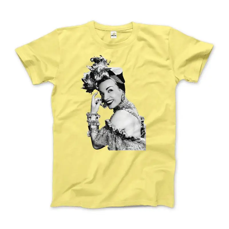 Camiseta com ilustração de Carmen Miranda