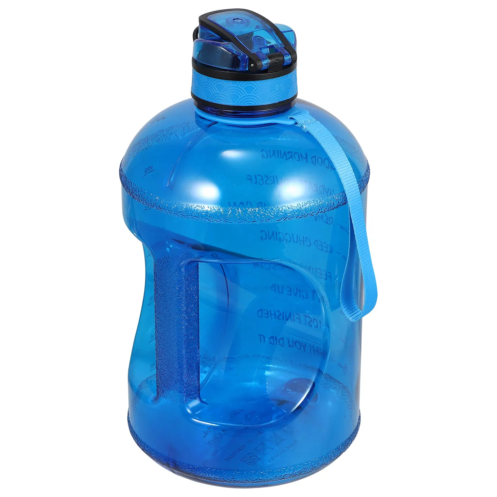 

Large Capacity Water Bottle 3 78L Blue PETG Material Stable Base Portable Sports Plastic Kettle Outdoor Use Cups