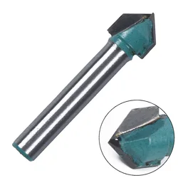 1 Pc Milling Cutter Router Bit 6mm Shank 90 Degree V-shaped For Acrylic MDF PVC Engraving Chamfering Woodworking Tools Parts